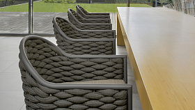 Кресло обеденное Serpent ANTHRACITE-CARBON