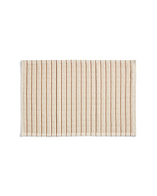 Хлопковый коврик для ванной Merade с оранжевыми полосками, 50 x 80 см