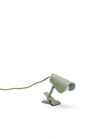 Маленькая настольная лампа Jula с зажимом из зеленого металла