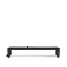 Canutells Алюминиевый шезлонг с черной отделкой