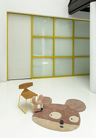 Шерстяной стираемый ковер Miss Mighty Mouse 100*120