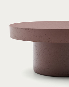 Aiguablava Журнальный столик терракотовый цементный Ø66 см