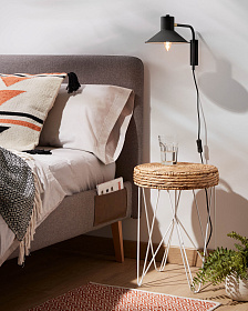 Настенный светильник Aria черный маленький