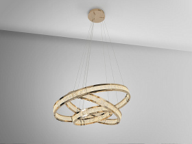 Lorian Люстра с 3 кольцами блестящее золото