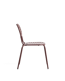 Уличный стул Brai из оцинкованной стали бордового цвета