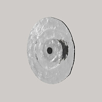 Круглый настенный светильник Lida матовый черный 30 см