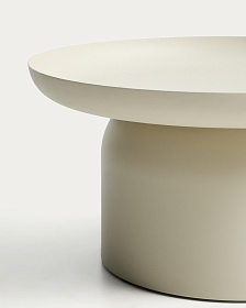 Уличный столик Arcola из алюминия цвета экрю, диаметр 70 см