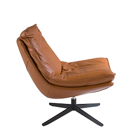 Вращающееся кресло 5096/A8036 с обивкой из кожи