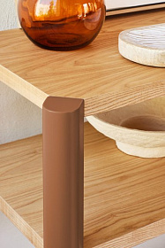 Стеллаж Bona 120 cm 3S терракотовый