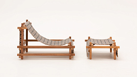 Набор из кресла Hos Deckchair и табурета