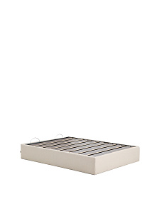 Основание кровати Nelzi из шенилла цвета экрю для матраса 150 x 200 см