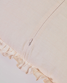 Nacha Чехол для подушки из хлопка и льна розового цвета 45 x 45 см