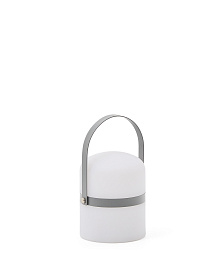 Настольная переносная мини-лампа Lame светло-серая