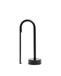 Переносная настольная лампа Bow из черного алюминия