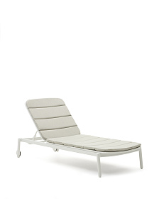 Алюминиевый шезлонг Marcona окрашенный в белый цвет