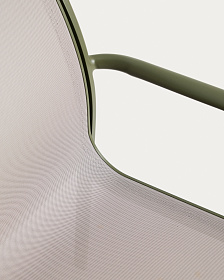 Комплект садовой мебели Brela стол и 6 стульев Luri из зеленого алюминия