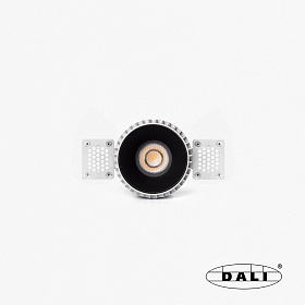 Tulipa Черный встраиваемый даунлайт без рамки 10W 36° 3000K CRI90 DALI