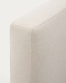 Blok Кровать бежевая со съемными чехлами для матраса 160 х 200 см