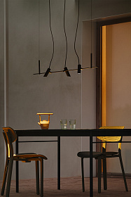 CLAP Линейный подвесной светильник черный 3x6W 3000K 38º