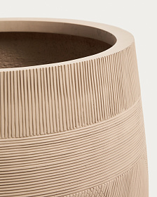 Набор из двух бежевых кашпо Tival с эффектом цемента, диаметр 50 см/34 см