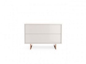 Прикроватная тумбочка Mood 2 белый/медный