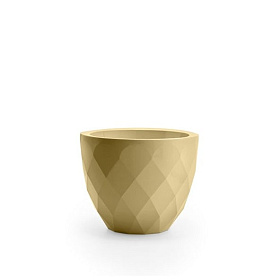 Кашпо Vases Nano матовое кремовое Ø18x15