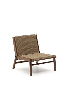 Кресло Itani из массива акации и искусственного ротанга