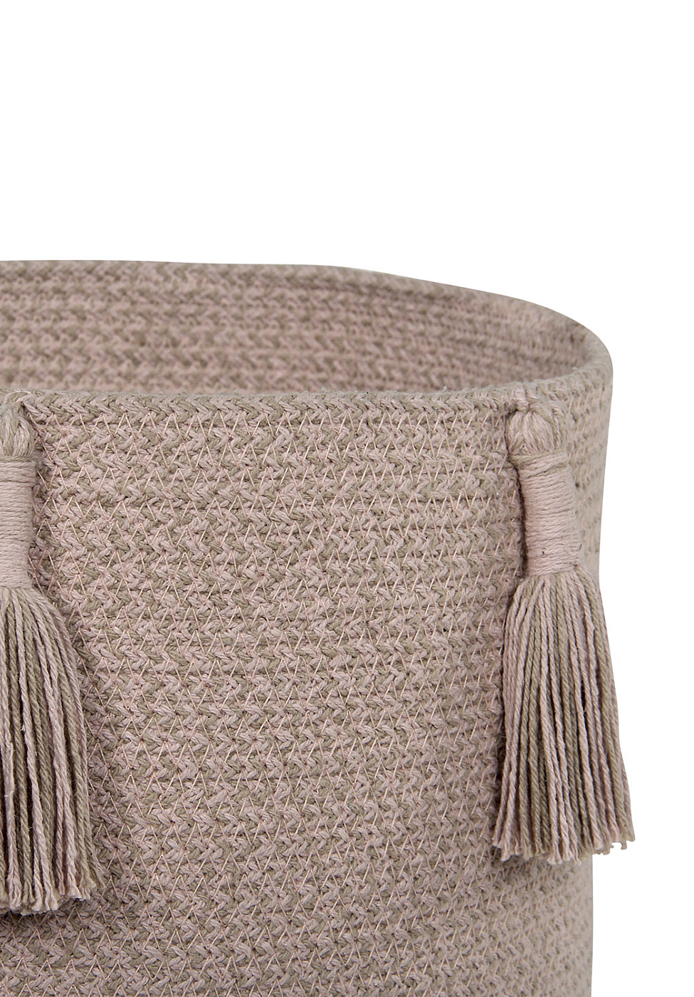 Корзина WOODY Винтажный нюдовый 30*30