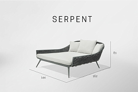 Кровать Serpent ANTHRACITE-CARBON