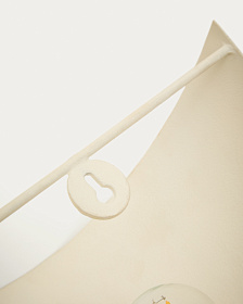 Настенный светильник Nibla из металла с эффектом белой глины