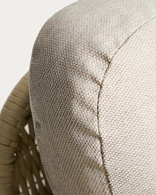 Уличный диван Alipa из акации и веревки цвета экрю 165 см