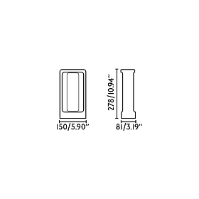 Проблесковый маячок Totem 285 серый 2700K 