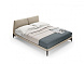 Кровать Bonsai 160x200 кожа Stone Natura/дуб