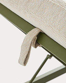 Шезлонг Kionia из зеленого алюминия