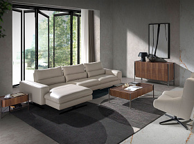 Комод 7139/MC2201DR из ореха и затемненной стали