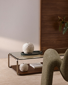 Ваза Evania из бежевой керамики 21 см