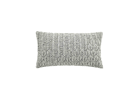 Подушка декоративная Chaddar серая 60x35