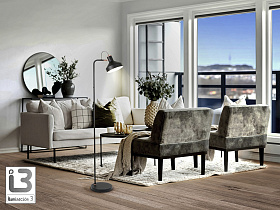 Irias Торшер 1L черный-медный