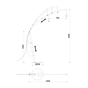 9446+9447 Торшер RUTI RICCA