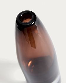 Ваза из коричневого стекла Toli 22,5 см