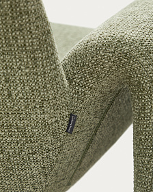 Кресло Melvia из зеленого шенилла