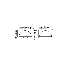 DOMINICA Черная лампа с аппликацией