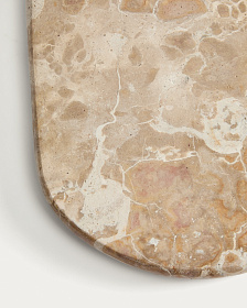 Сервировочная доска Orlina из бежевого мрамора 25 x 18 см