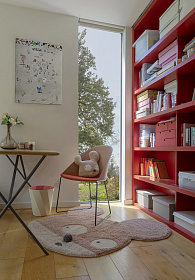 Шерстяной стираемый ковер Miss Mighty Mouse 100*120