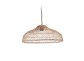 Плафон из ротанга Dyara светлого оттенка с натуральной отделкой