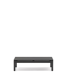 Журнальный столик Sorells из серого алюминия 57 x 91 см