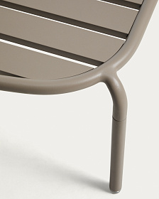 Уличный журнальный столик Joncols из алюминия с бежевой отделкой Ø 113 x 65 см