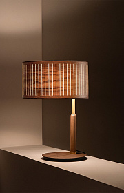 Настольная лампа Autumn орех/латунь