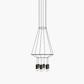 Подвесной светильник Wireflow треугольный 0405