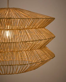 Dakit Абажур подвесного светильника из ротанга 60 x 40 см